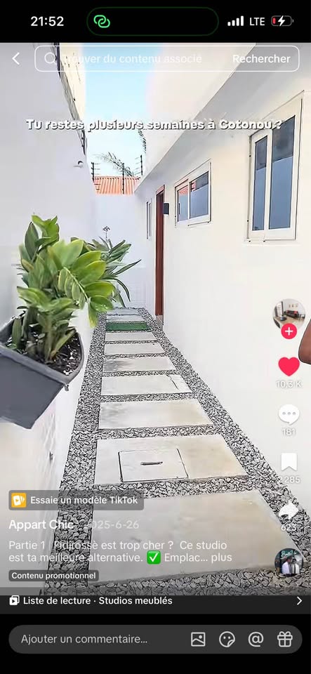 Studio Meublé Moderne | Fidjrossè | Clim + Wifi + 5min Plage — photo 4
